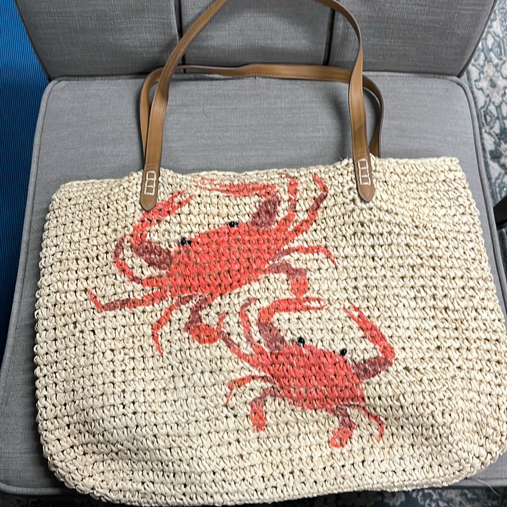 Raffia Lobster Tote